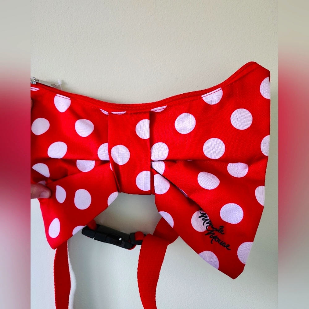 Disney Red and White Polka Dot Bow Bag